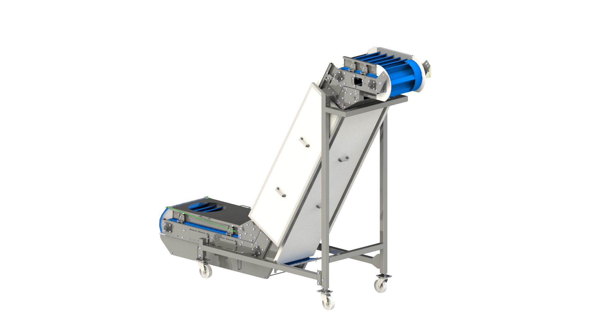 Lifting modular belt conveyors 