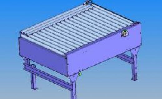 Roller conveyor with integrated scales